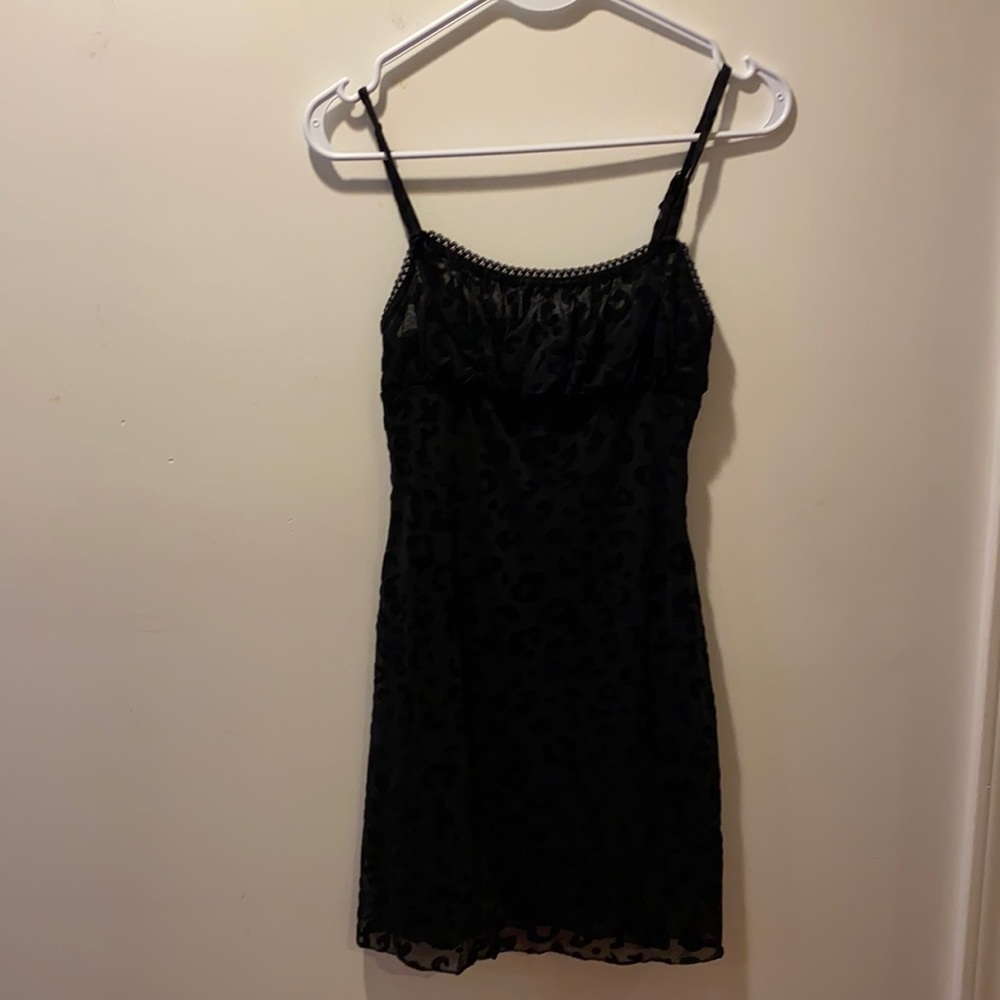 Verge Girl, INTO brand black strapless mini dress